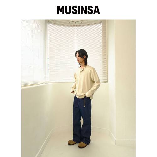 NOSCOULEURS UL LS T恤 03 米色 MUSINSA韩国官网直邮进口