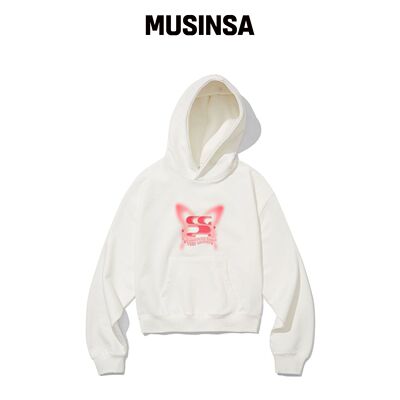 CGP WAVE logo 蝴蝶连帽卫衣_白色 MUSINSA韩国直邮官方正品