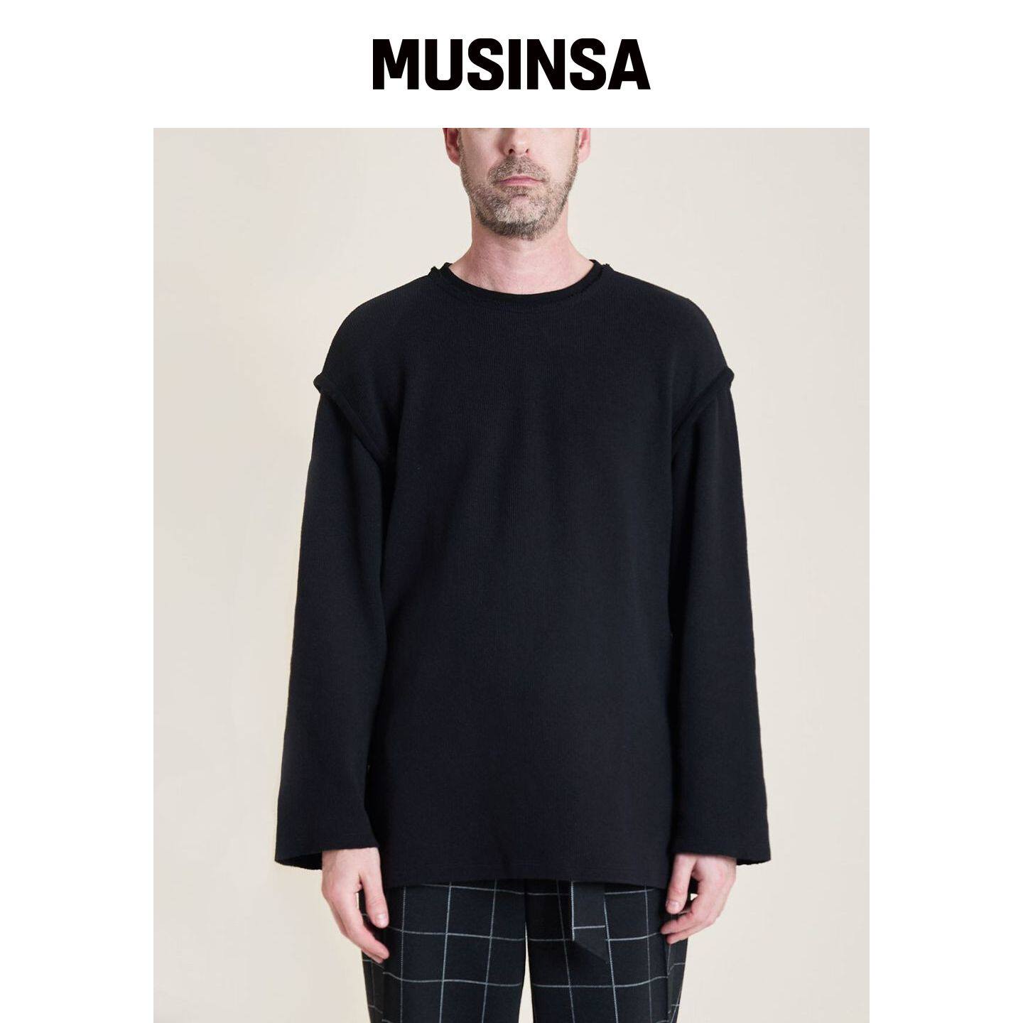 WHYSOCEREALZ Is This Knit 长袖针织衫 - 黑色 韩国官网直邮进口