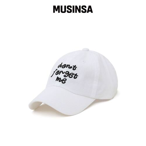 DONTFORGETME 大码LOOPY WHITE 棒球帽韩国官网直邮进口MUSINSA