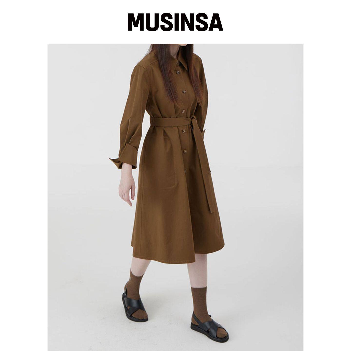 VOYONN 袖子泡泡A字外套连衣裙024 MUSINSA韩国官网直邮进口