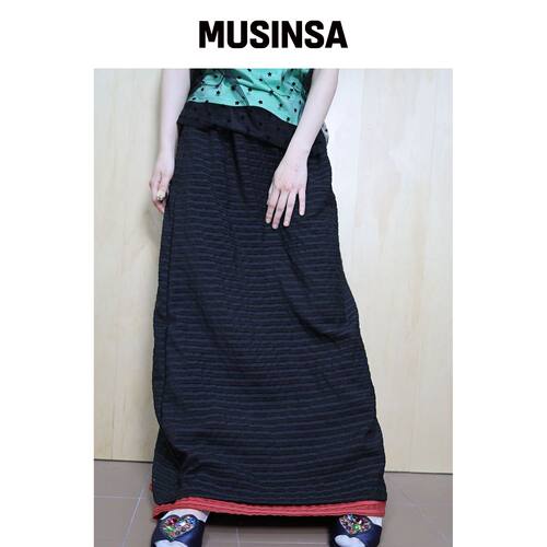 MUWM 伊朗可翻转裙 Ylang Reversible Skirt (黑韩国官网直邮进口