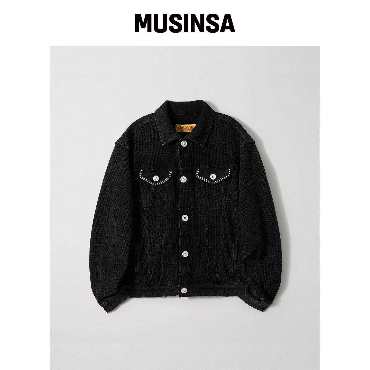 GARMENTS FAB 水洗夹克黑色早秋上衣外套MUSINSA韩国官网直邮进口