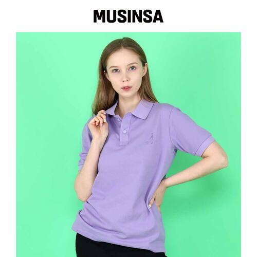 LLAMO LOGO相机短袖T恤男女通用大码 MUSINSA韩国官网直邮进口