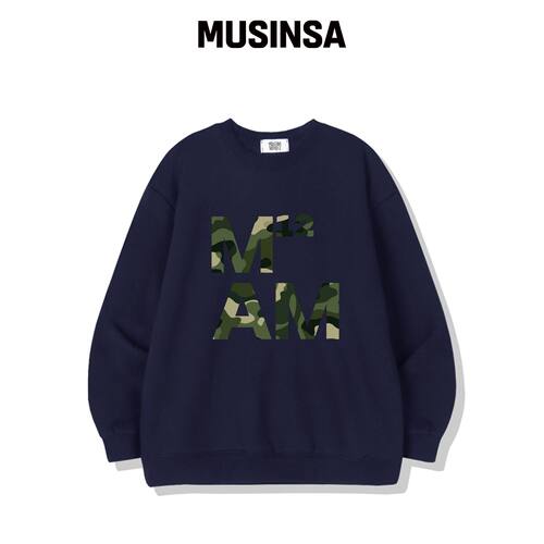 MIDNIGHT12AM MAM12卡莫卫衣 深蓝色韩国官网直邮进口MUSINSA