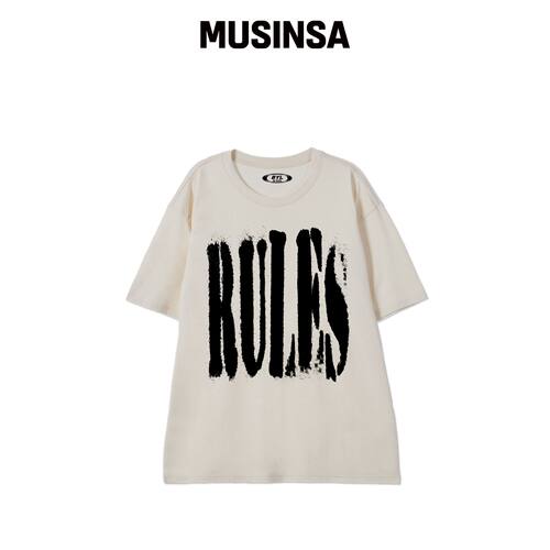 BY.L RULES 短袖T恤 面霜韩国官网直邮进口MUSINSA
