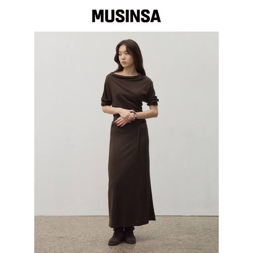 HOWUS NOIR 连衣裙（棕色） MUSINSA韩国官网直邮进口