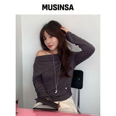 TTUDEMENT 垂坠针织衫_炭灰色 MUSINSA韩国直邮官方正品