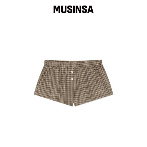 GLOWNY G CLASSIC MICRO 短裤（棕色） MUSINSA韩国官网直邮进口