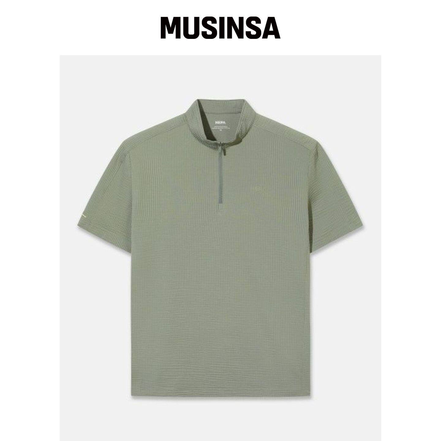 NEPA 7M35418 男士更新版夏季拉链衫短袖T恤 MUS韩国官网直邮进口