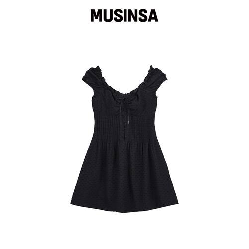 LOTSYOU Fiona 黑色连衣裙 MUSINSA韩国官网直邮进口