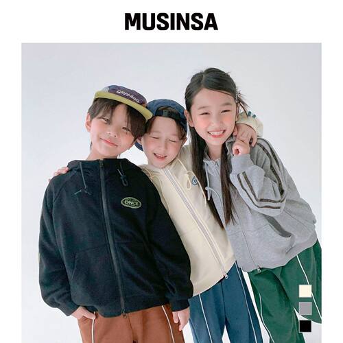 BERRYCLOSET one护齿绒面连帽拉链衫韩国官网直邮进口MUSINSA