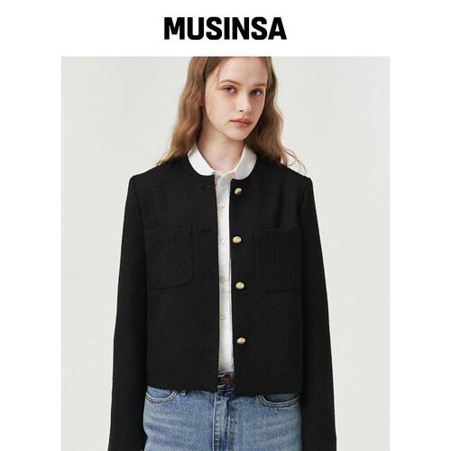 LOVLOV GOLDEN TWEED JACKET韩国官网直邮进口MUSINSA