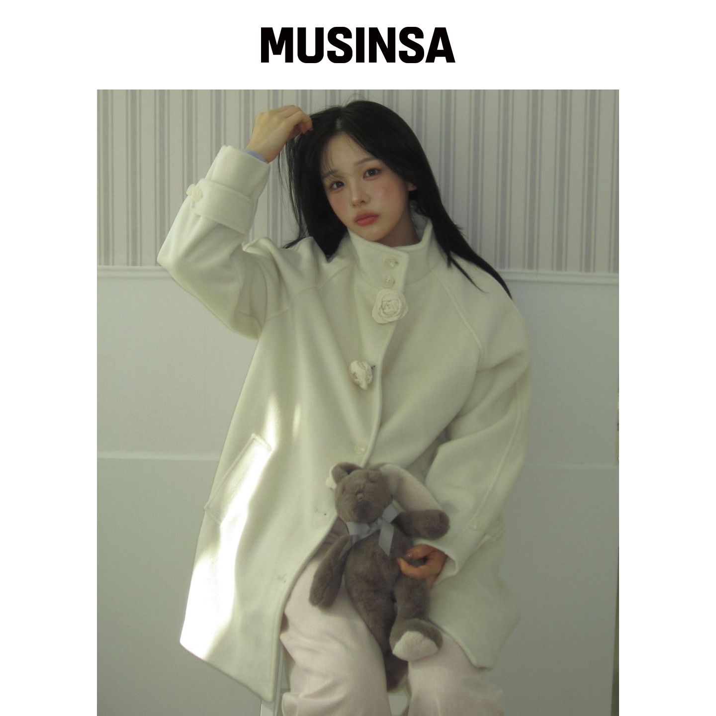 ILLIGO 플레르 半身外套 象牙色 MUSINSA韩国官网直邮进口图片