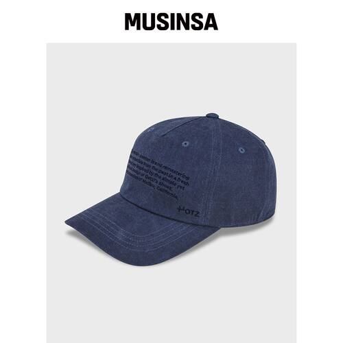 OTZ 水洗棒球帽藏青色 OZCCGA201V MUSINSA韩国官网直邮进口