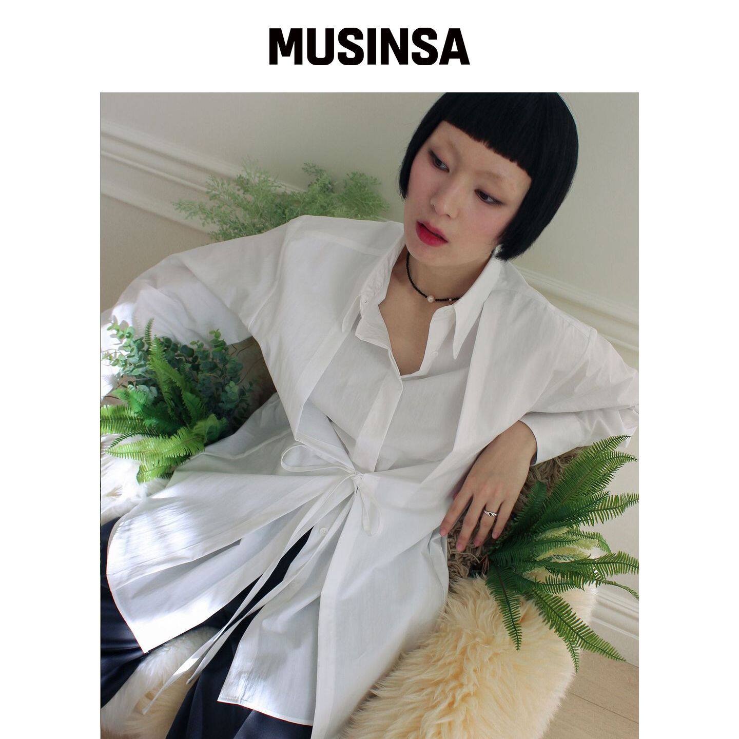 RUBATI 双层衬衫(白色) MUSINSA韩国官网直邮进口