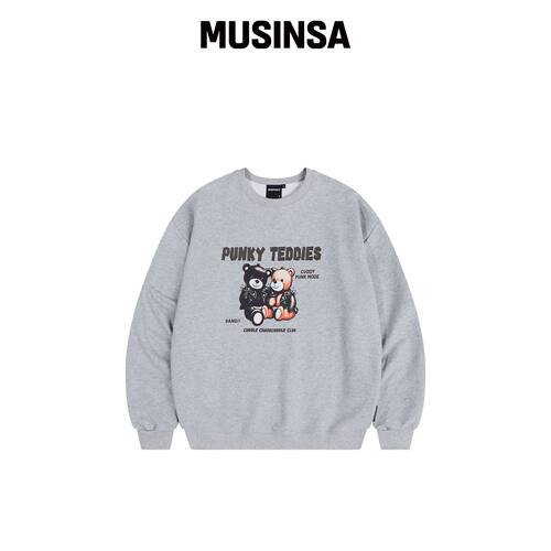 DYSFUNCT PUNKY TEDDIES 卫衣（灰色） MUSINSA韩国官网直邮进口