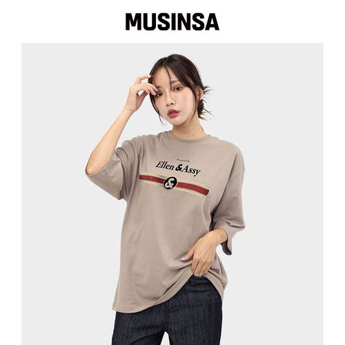 ELLENASSY EA GOOD LUCK 7分T恤 MUSINSA韩国直邮官方正品