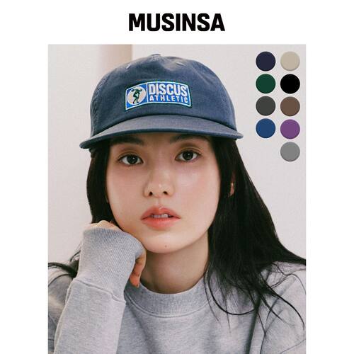 DISCUS ATHLETIC [7COLORS] LOGO 5面板帽 MUSIN韩国官网直邮进口