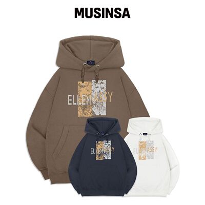 ELLENASSY EA TEXX 宽松版型连帽卫衣 MUSINSA韩国官网直邮进口