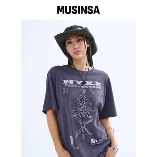NYXX PSYCHE 内剑 T恤 深灰色 MUSINSA韩国官网直邮进口