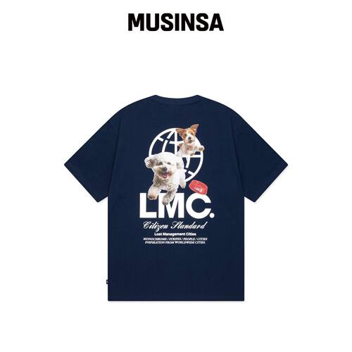 LMC FLYING PUPPY TEE 海军蓝韩国官网直邮进口