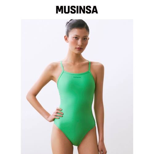 OOMPAA Sprint Green 单肩泳衣 MUSINSA韩国官网直邮进口
