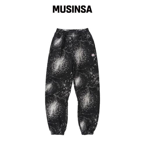 AFTERMATH GLASS SWEAT PANTS (黑色) MUSINSA韩国官网直邮进口