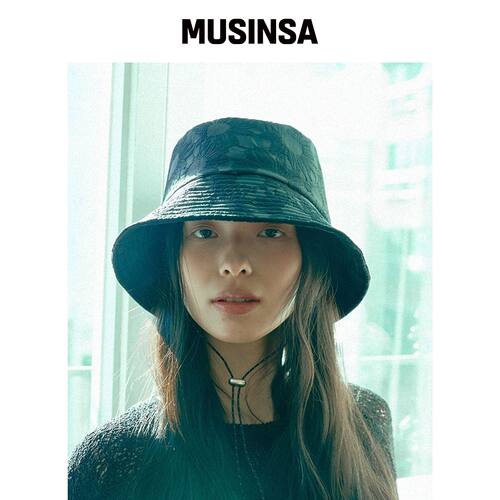 KOOKEESEE SUNFLOWER 黑色渔夫帽 MUSINSA韩国直邮官方正品