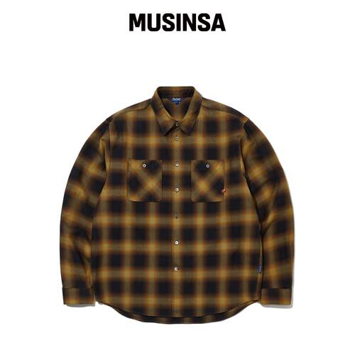 PENFIELD 水洗渐变工作衬衫黄色_FS1WR50U韩国官网直邮进口