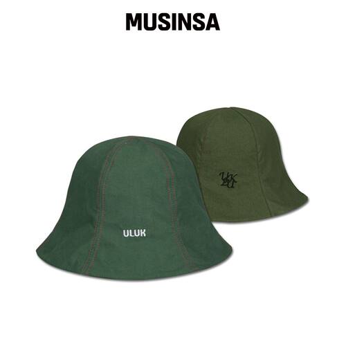 ULUK ESSENTIAL 可逆渔夫帽_Khaki/Green韩国官网直邮进口MUSINSA