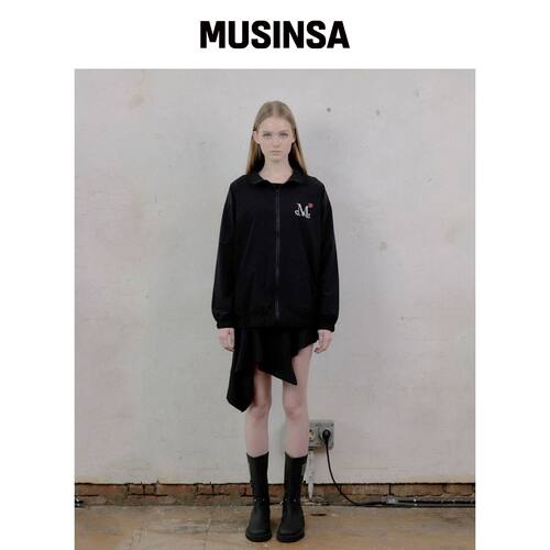 MUCENT LOVE RITZ迷你心形logo风衣男女通用 MUS韩国官网直邮进口