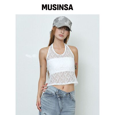 MIDNIGHT MOVE ld 蕾丝上衣 (白色) MUSINSA韩国直邮官方正品