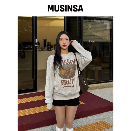 COSO 水果卫衣 MTM(浅灰色)韩国官网直邮进口MUSINSA