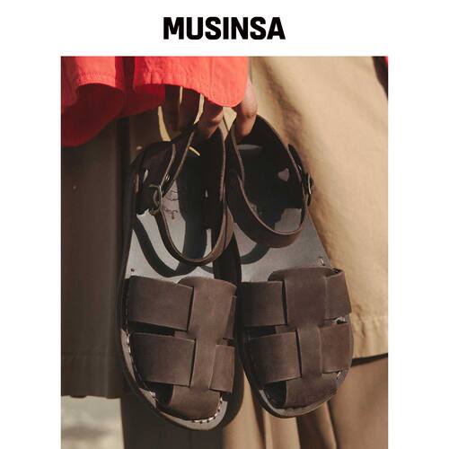 JERUSALEM SANDALS 1070N GEMMA-BROWN NUBUCK (韩国官网直邮进口