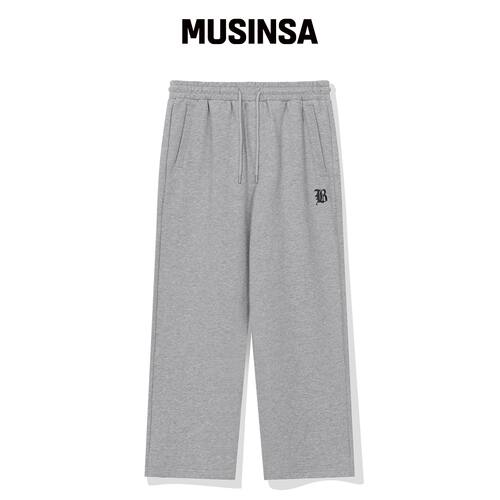 BEENTRILL B哥特Logo卫裤（混色灰） MUSINSA韩国官网直邮进口
