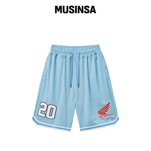 PHYPS MOTORCYCLE 蓝色网眼运动短裤 MUSINSA韩国直邮官方正品