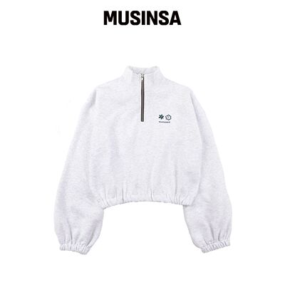 PIECE MAKER SWEAT ANORAK CREW (白色混色)韩国官网直邮进口