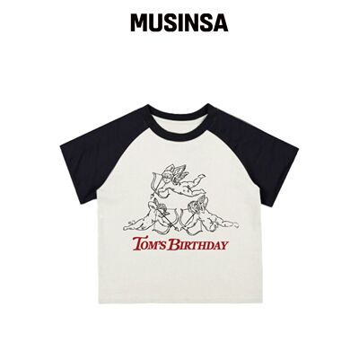 TOM'S BIRTHDAY CUPID 纳格朗 T恤 VLACK MUSINS韩国官网直邮进口