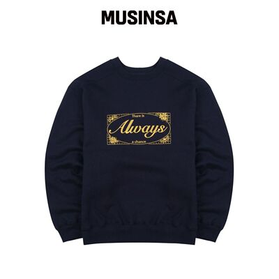 CHANCECHANCE ALWAYS EMBROIDERED 卫衣（海军蓝韩国官网直邮进口