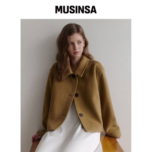 LENAV esy cashmere Jacket (骆驼色) MUSINSA韩国直邮官方正品