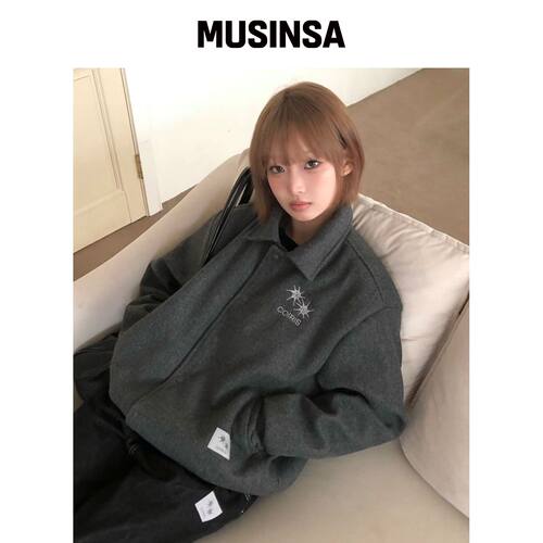 COIRIS 诺尔绗缝扣蓝色夹克 男女通用（2色） MU韩国官网直邮进口