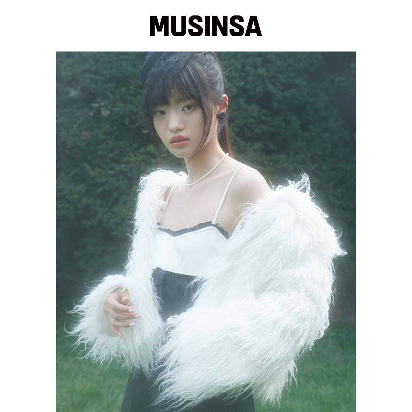 ZIZEMUSEUM HAIR FUR JACKET (WHITE) MUSINSA韩国官网直邮进口