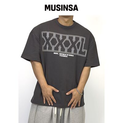 PACIENCIA Triple-X 宽松版型 短袖 CHARCOAL韩国官网直邮进口