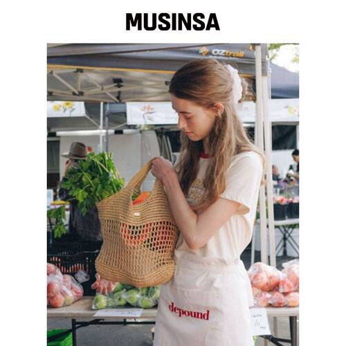 DEPOUND 自然网袋（托特包）[自然色] MUSINSA韩国直邮官方正品