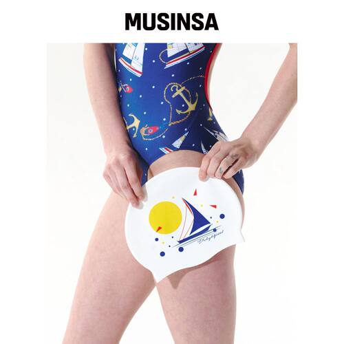 DELIGHTPOOL 午夜航行游泳帽 - 白色 MUSINSA韩国官网直邮进口