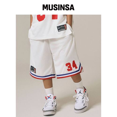TAKEASY KIDS GIANT FIT 篮球短裤 (WHITE)韩国官网直邮进口