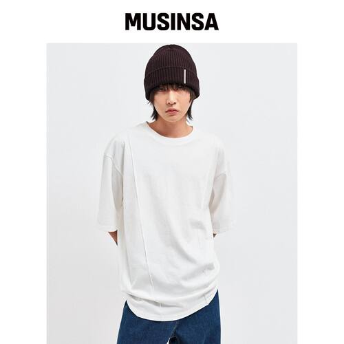 C WEAR BY THE GENIUS 超大球拍褶皱T恤韩国官网直邮进口MUSINSA