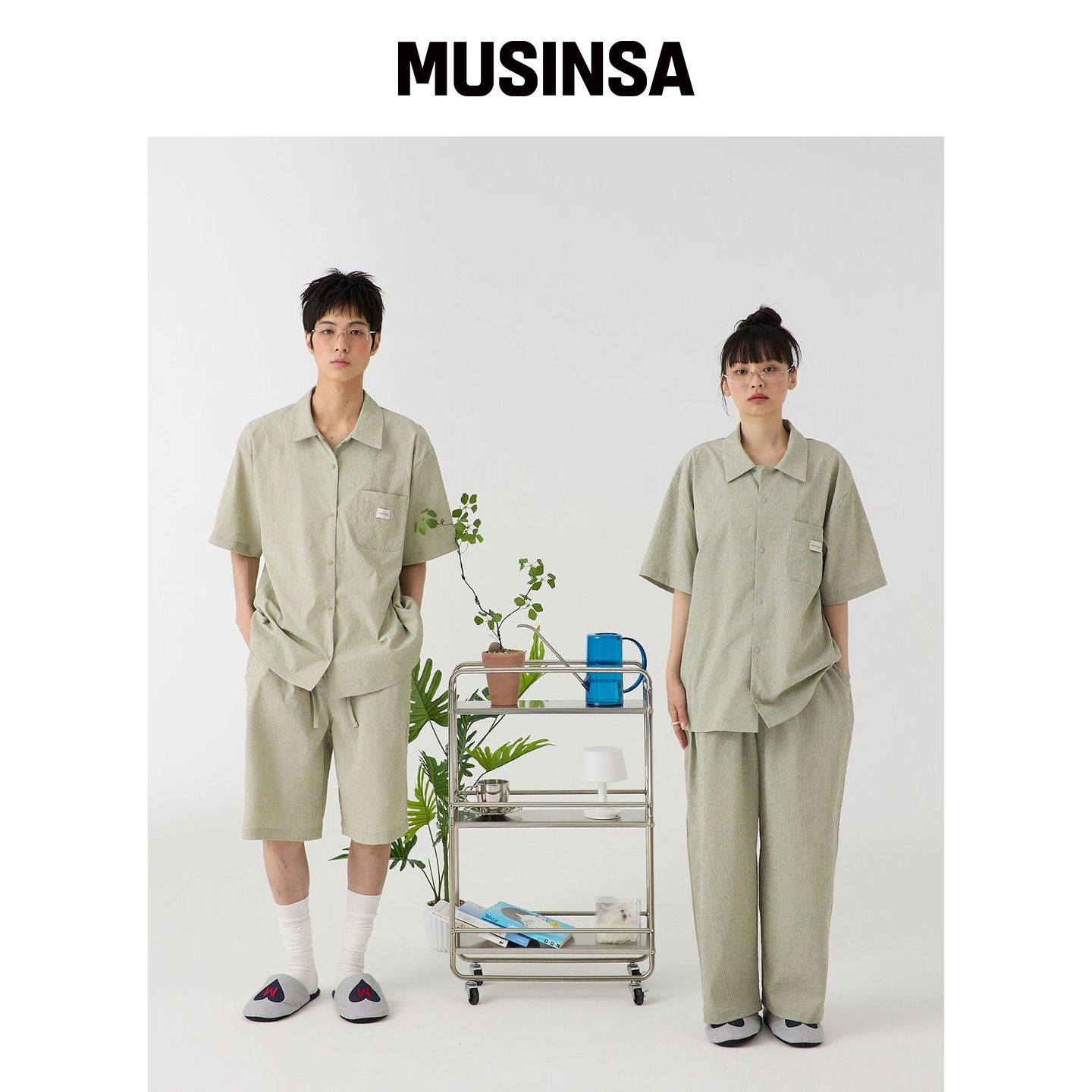 MISTIC MOON [男女通用] LAZY 短袖家居服套装 2韩国官网直邮进口
