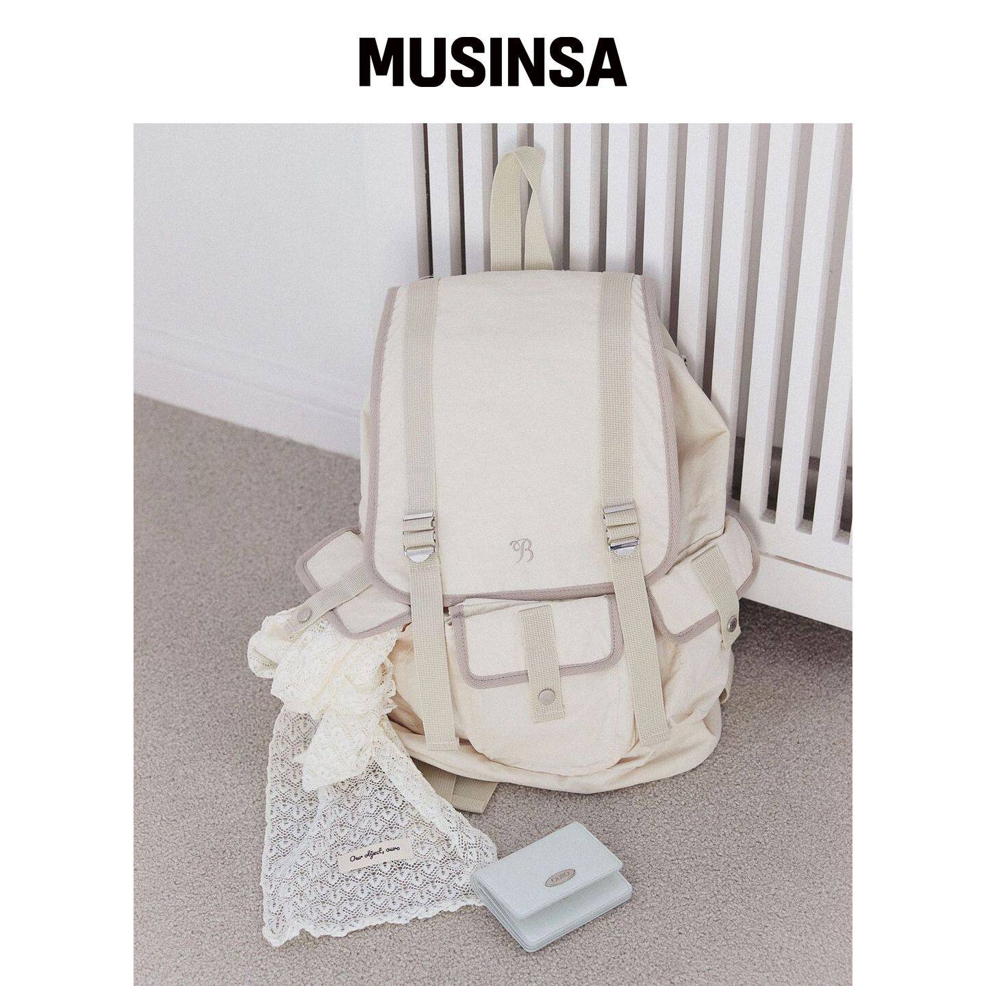 OURO BUDDY BACKPACK [ 奶油色 ] MUSINSA韩国官网直邮进口